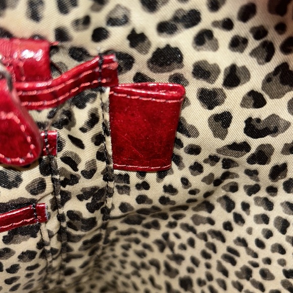 KATE♥️LANDRY LEATHER Tote Bag EXCELLENT Condition!⭐️Deep Maroon/Burgundy♥️ - Picture 6 of 13